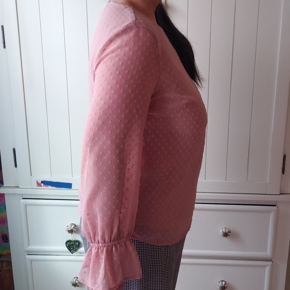 Banana Republic Swiss Dot Lantern Sleeve (M/L) - Picture 3 of 4